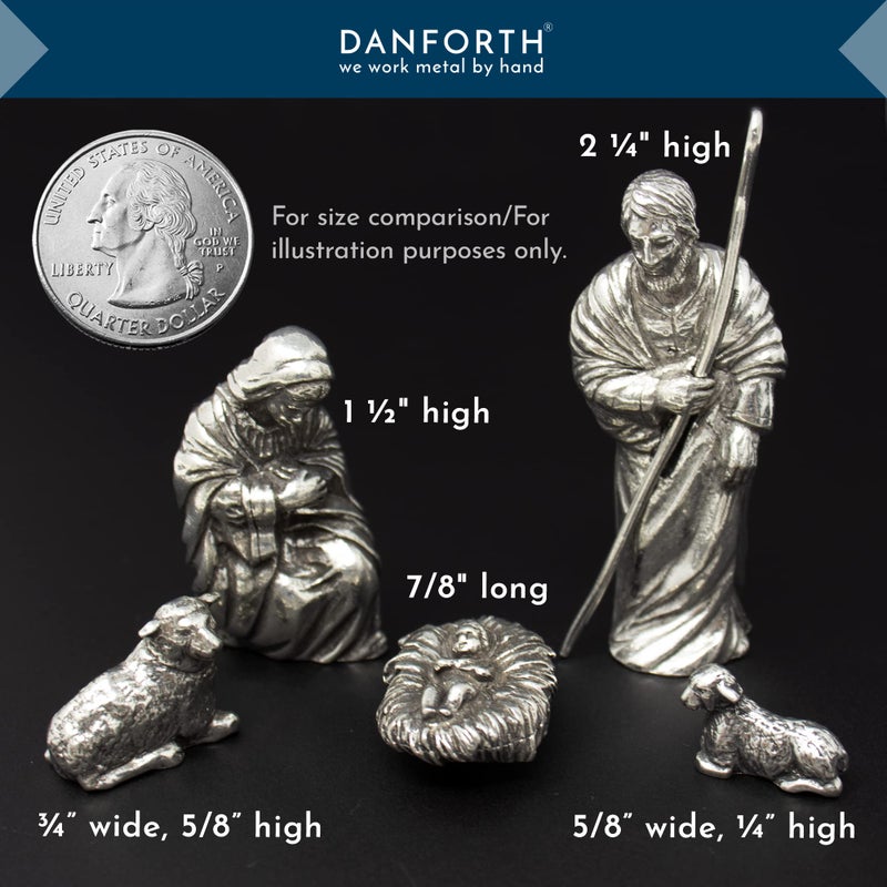DANFORTH Holy Family Nativity Set, Handcrafted Pewter Nativity Set/Scene, Made in USA - Image 4